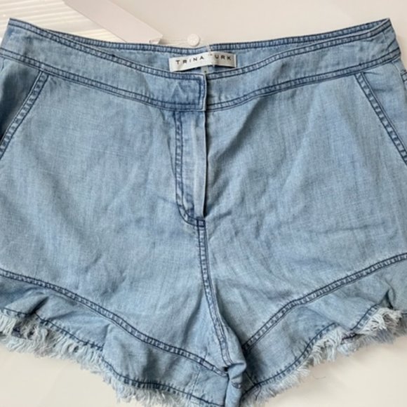 Trina Turk Chambray rayed shorts - Picture 1 of 3